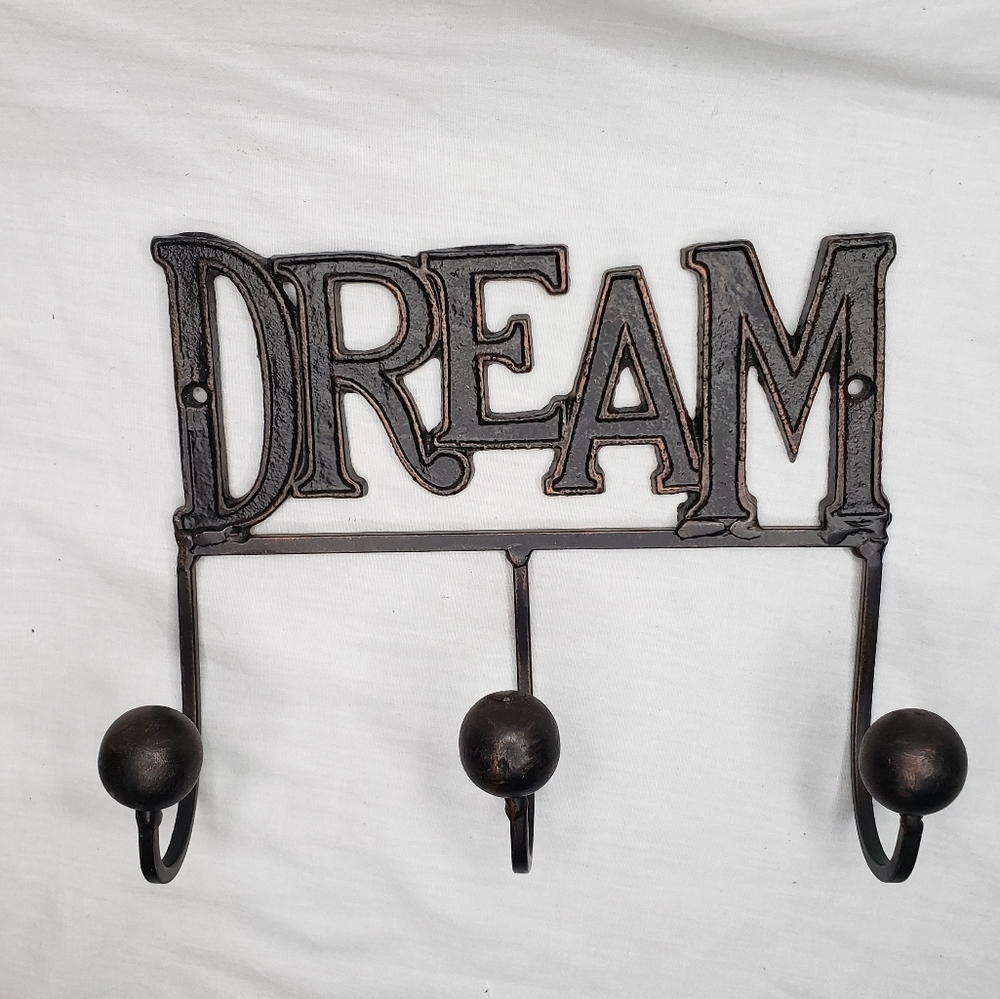 Metal Wall Hooks Words Dream